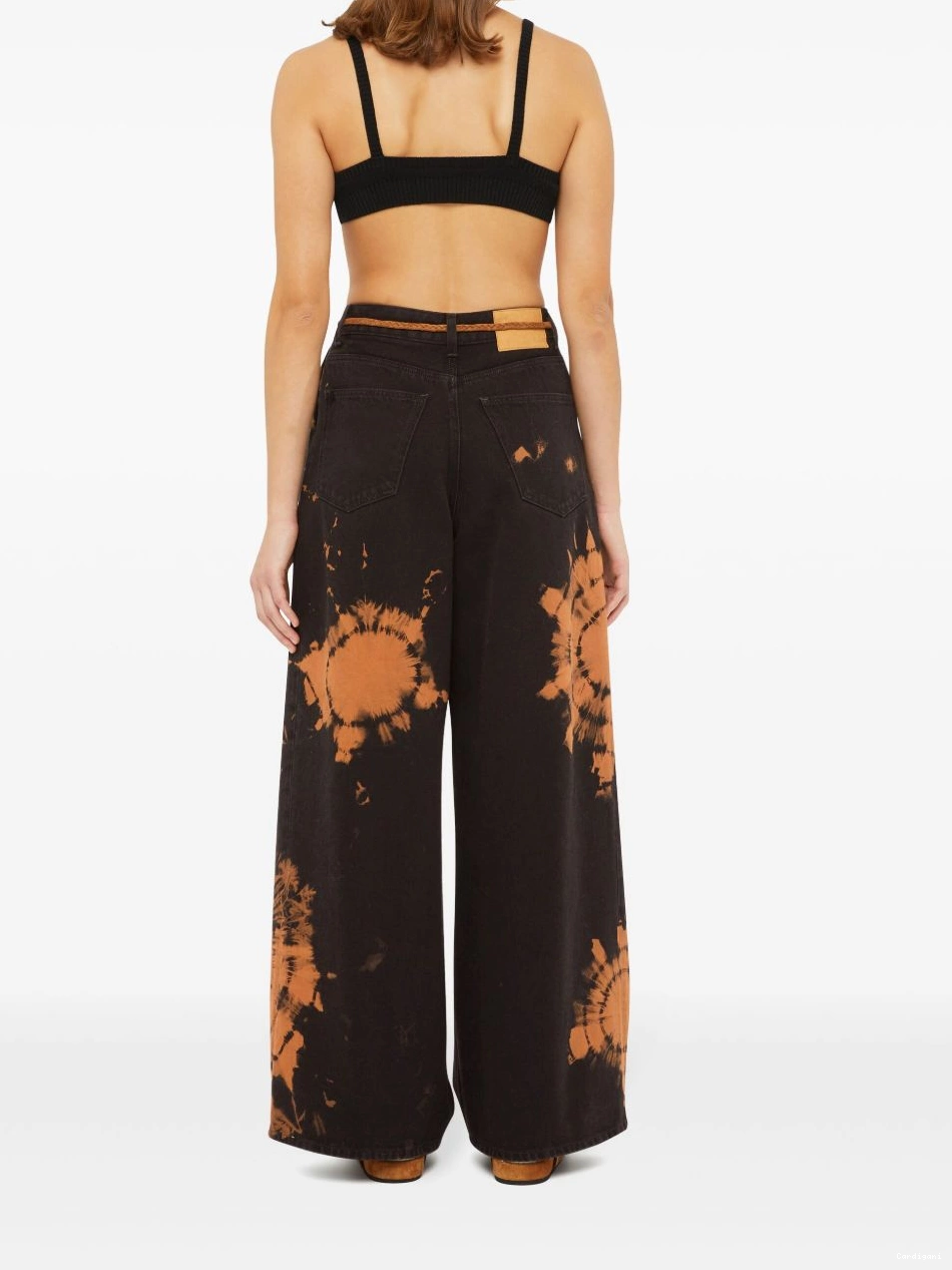Affordable jeans Alanui leg wide Women abstract-pattern 0821